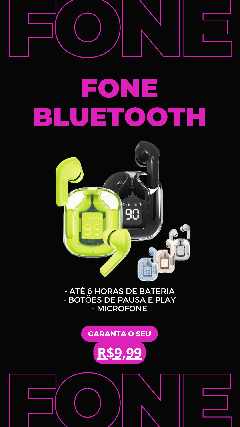 Foto 1 - Fone de ouvido bluetooth