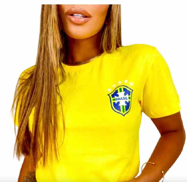 Foto 1 - Camiseta Brasil da seleo feminina